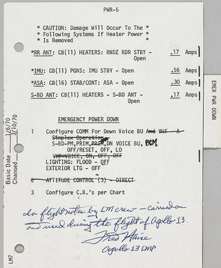 Illustration for article titled This Manual Saved the Power to Keep Apollo 13 Alive